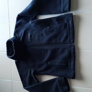 Columbia Black Fleece Zip Up Jacket